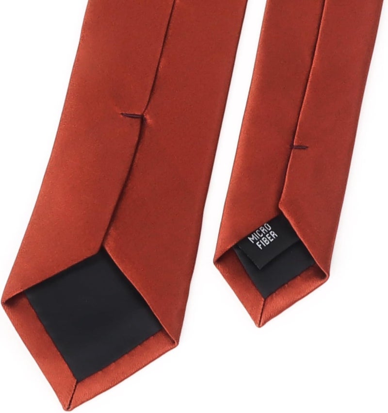 DR ANISON Skinny Tie Men Women 2" (5CM) Slim Necktie Solid Thin Ties Formal - Image 3
